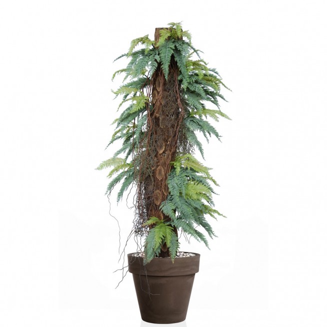 Planta semi-artificiala Ila, Fern Status on Pineapple Green - 140 cm 